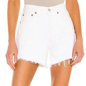 Agolde white Parker shorts